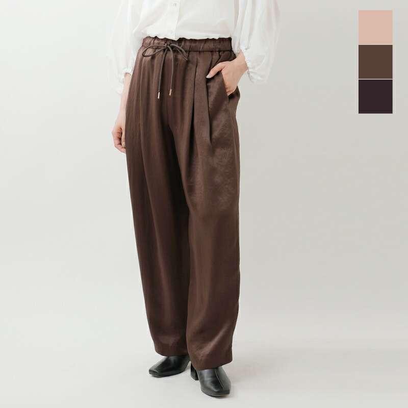 マ クルール ma couleur レザー ライク サテン ビンテージ ドロスト