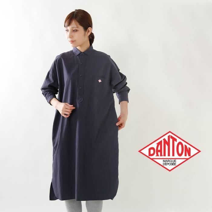 海外出荷不可 Danton ダントン タイプライタープルオーバーシャツワンピース Jd 3679tyo Aranciato 通販 Paypayモール