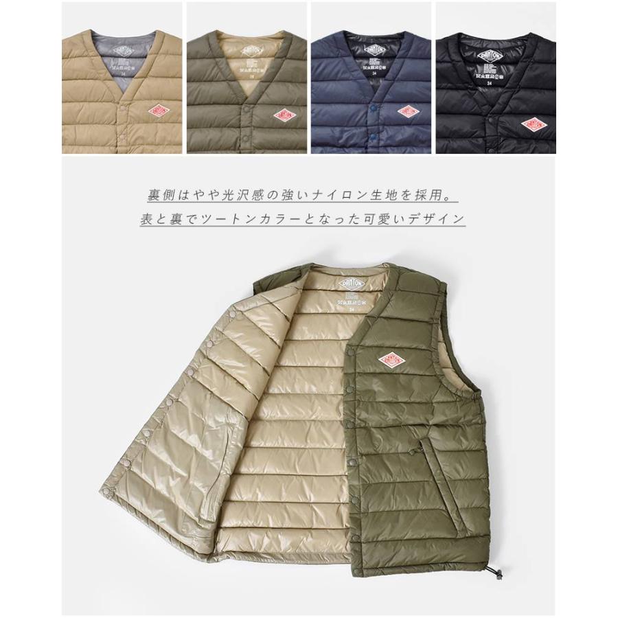 Danton ダントン Vネックインナーダウンベスト Jd 8750 aw新作 サイズ カラー交換初回無料 Jd 8750 Aranciato 通販 Yahoo ショッピング