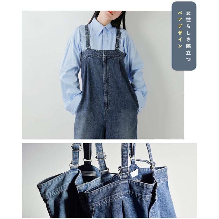 【新品未使用】johnbullネイビーコットンリネンサロペット/Mサイズ 累計2,500点以上売れている大人気サロペットの新色が登場