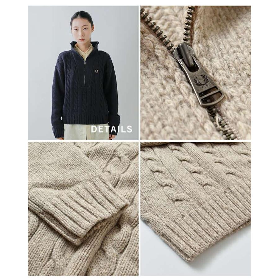 FRED PERRY（フレッドペリー） フレッド ペリー ウール ハーフジップ