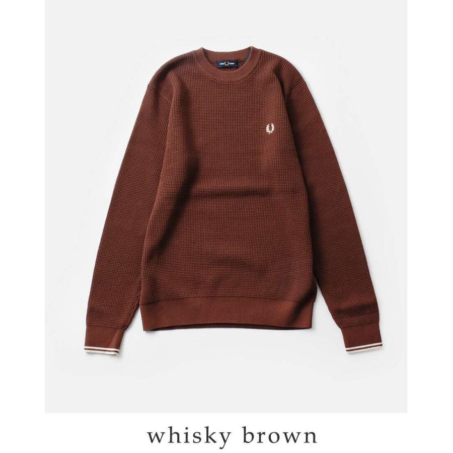FRED PERRY フレッド ペリー ワッフル ステッチ ニット プルオーバー 