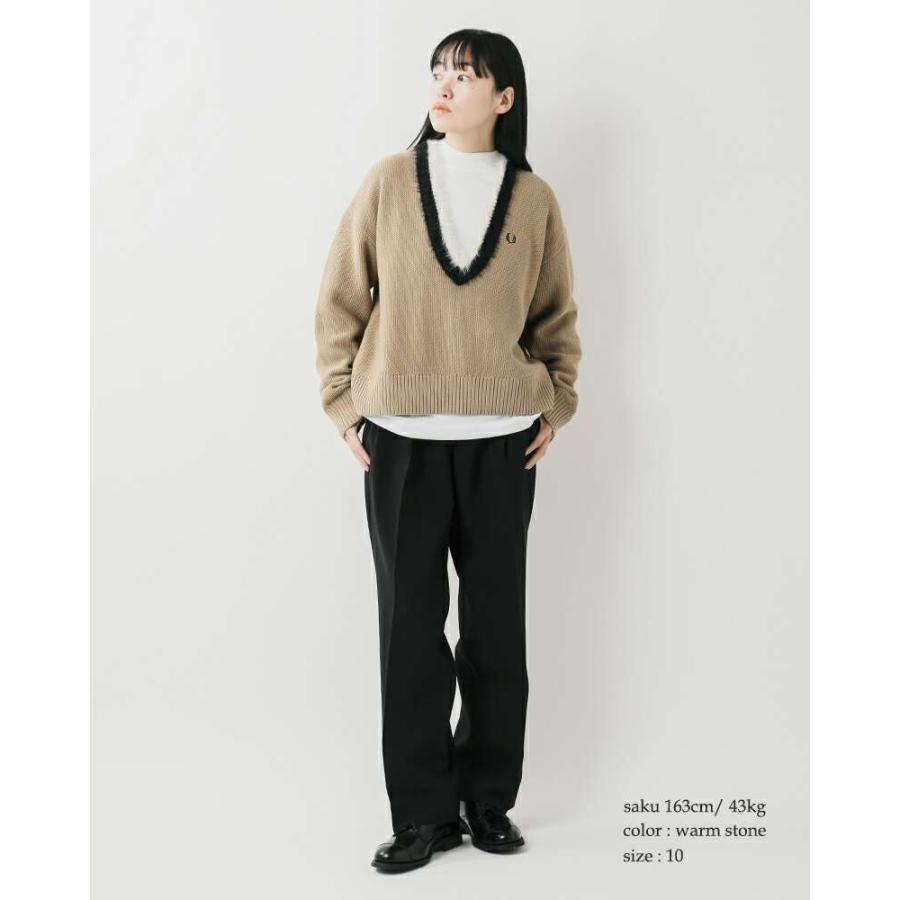 FRED PERRY 【40%OFF】フレッド ペリー テクスチャード トリム V FRED PERRY 【40%OFF】フレッド ペリー テクスチャード トリム V
