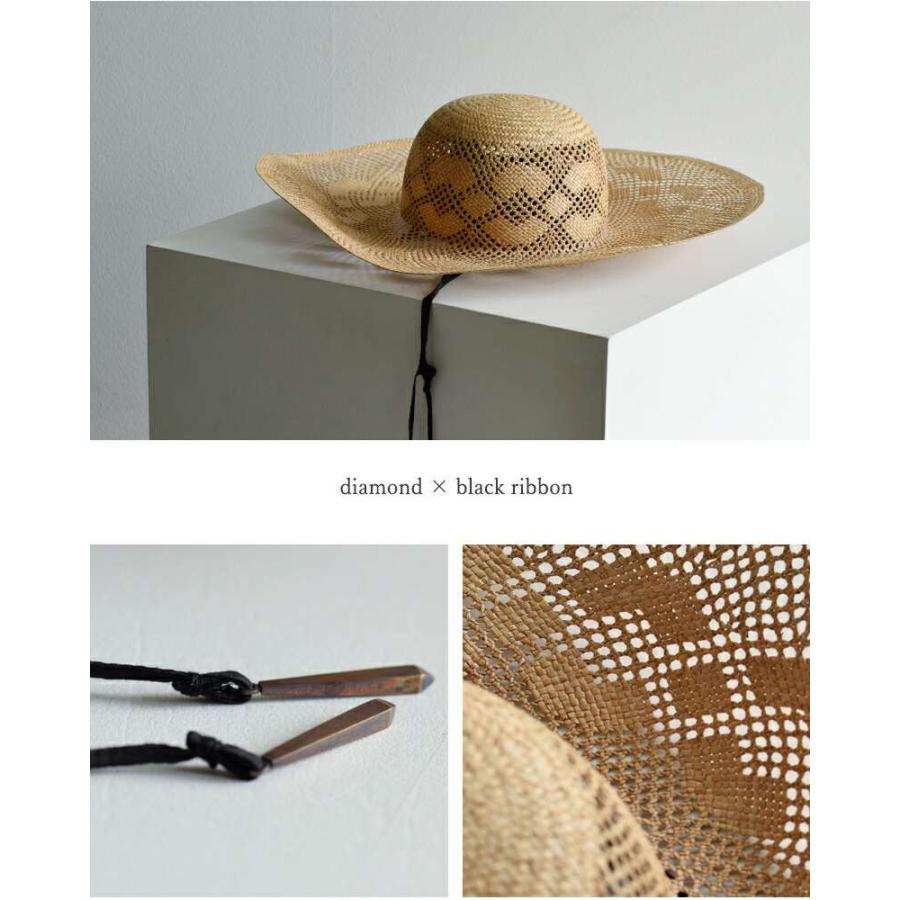 chisaki 【50%OFF】チサキ ラフィア リボン ハット 風と遊ぶ