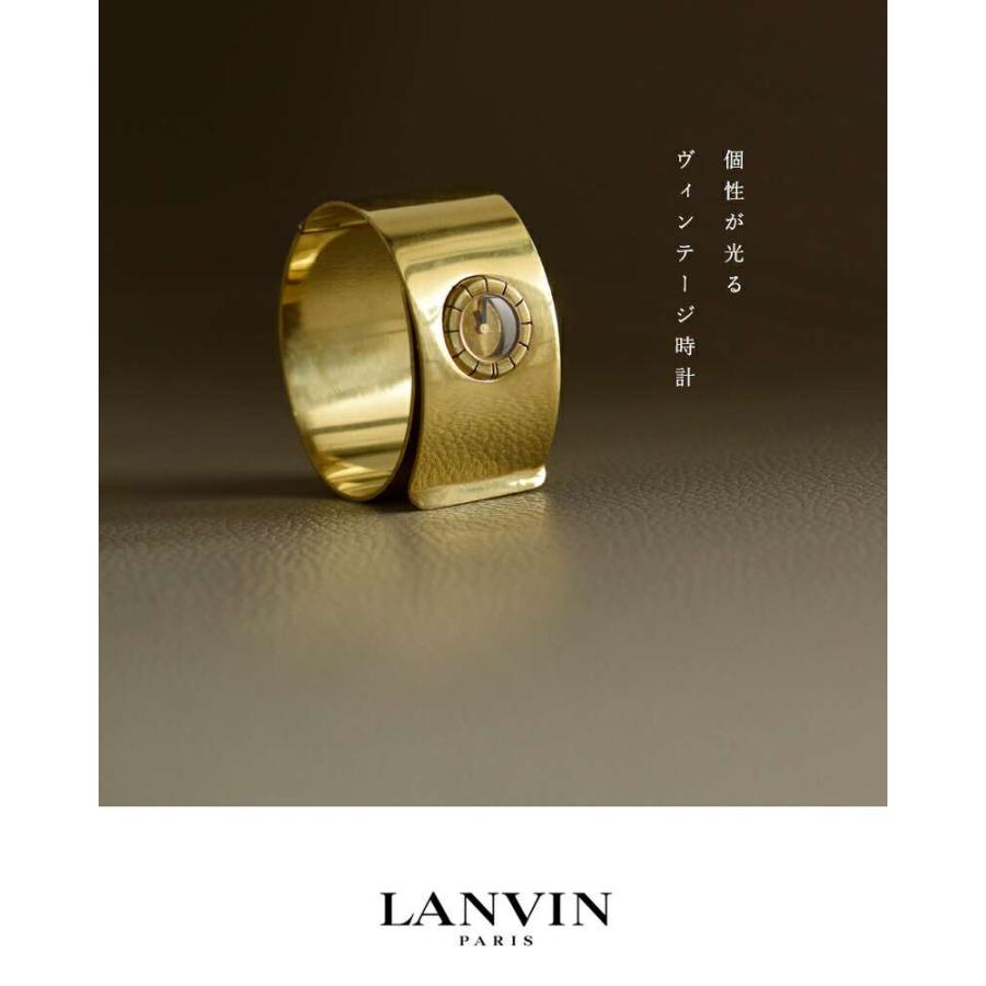 LANVIN（ランバン） ステンレス GP ヴィンテージ ウォッチ 腕時計 ks