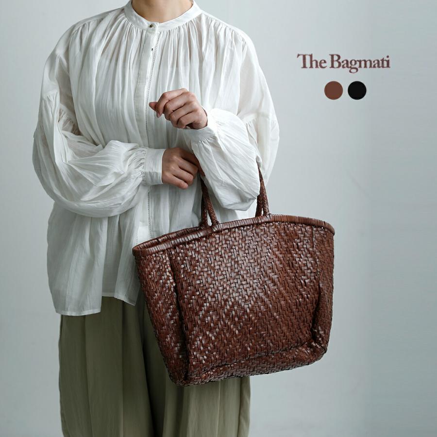 パーゴ　美品★BAGMATI バグマティ レザーコンビ かごバッグ　現行品 The Bagmati（ザバグマティ） かごバッグ カゴバッグ 「The Bagmati
