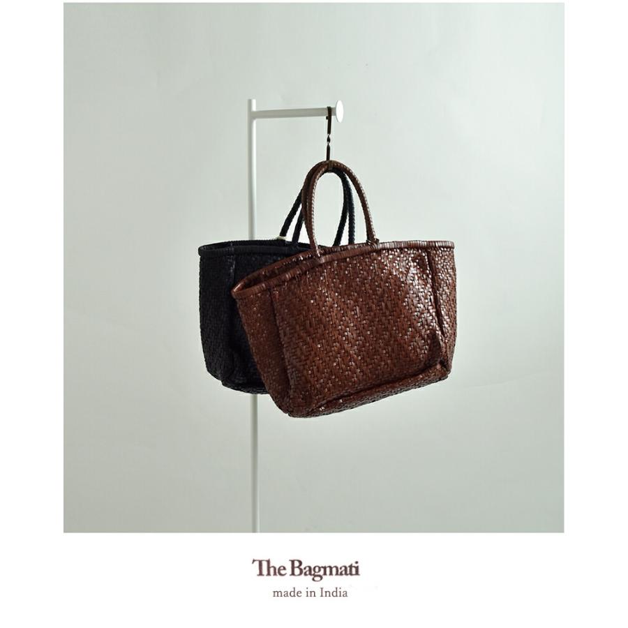 【未使用品】the bagmati カゴバッグ レザー ザバグマティ The Bagmati（ザバグマティ） バグマティ ゴートレザー 編みカゴバッグ