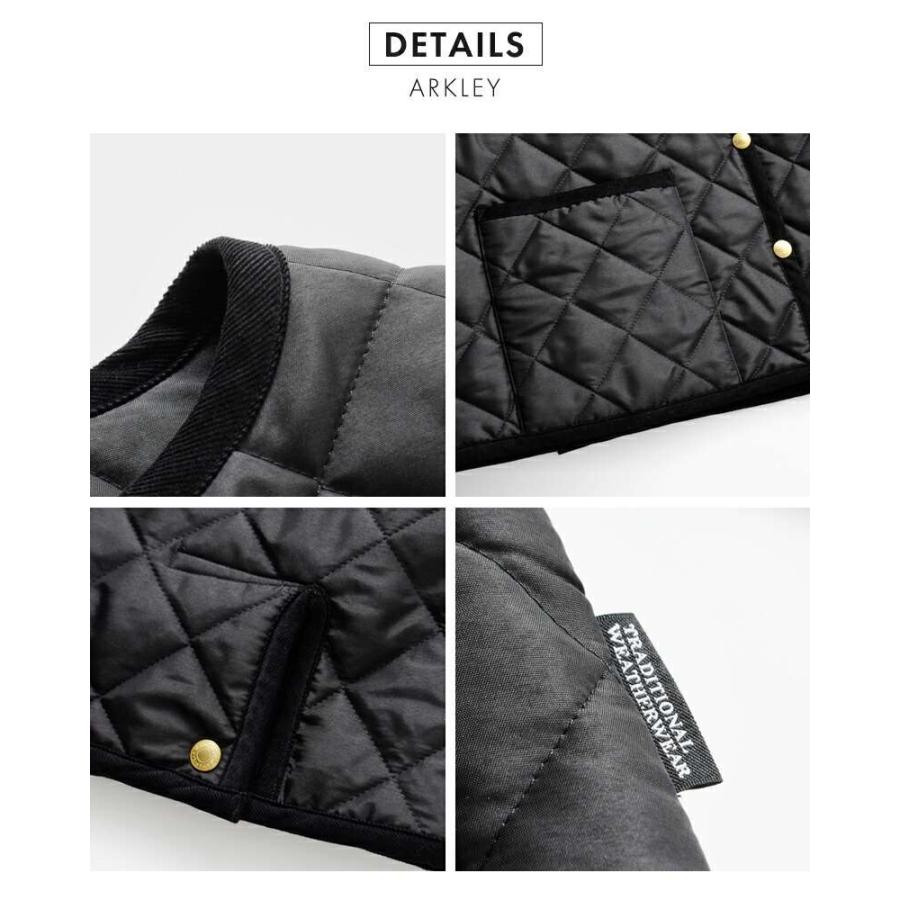 トラディショナルウェザーウェア Traditional Weatherwear  アークリー キルティング Aライン ノーカラー ジャケット l252apqco0484aaの画像