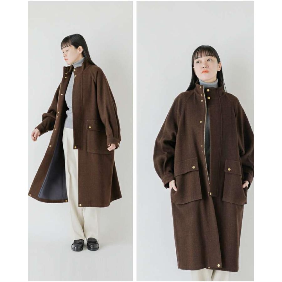 美品　トラディショナルウェザーウェア　エルガン　コート ELGIN LONG エルガン ロング｜ブラウンヘリンボーン｜ウィメンズ