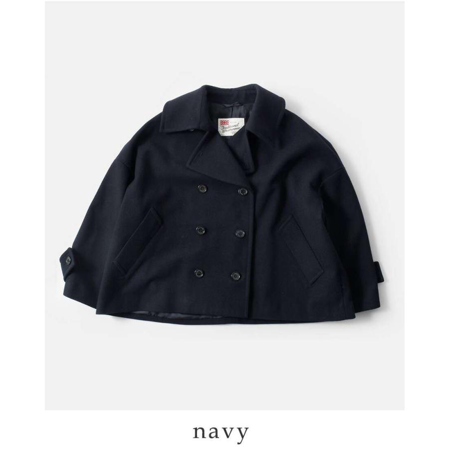 美品♪ トラディショナルウェザーウェア　上質ウール　ピーコート　ネイビー 美品♪ トラディショナルウェザーウェア 上質ウール ピーコート
