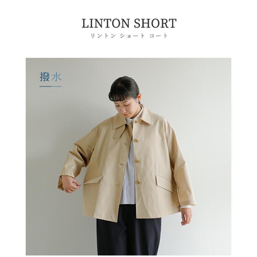 専用♪イエナ別注TRADITIONAL WEATHER WEARショートスリーブ TRADITIONAL WEATHERWEAR 別注LINTON SHORT*（ステンカラーコート