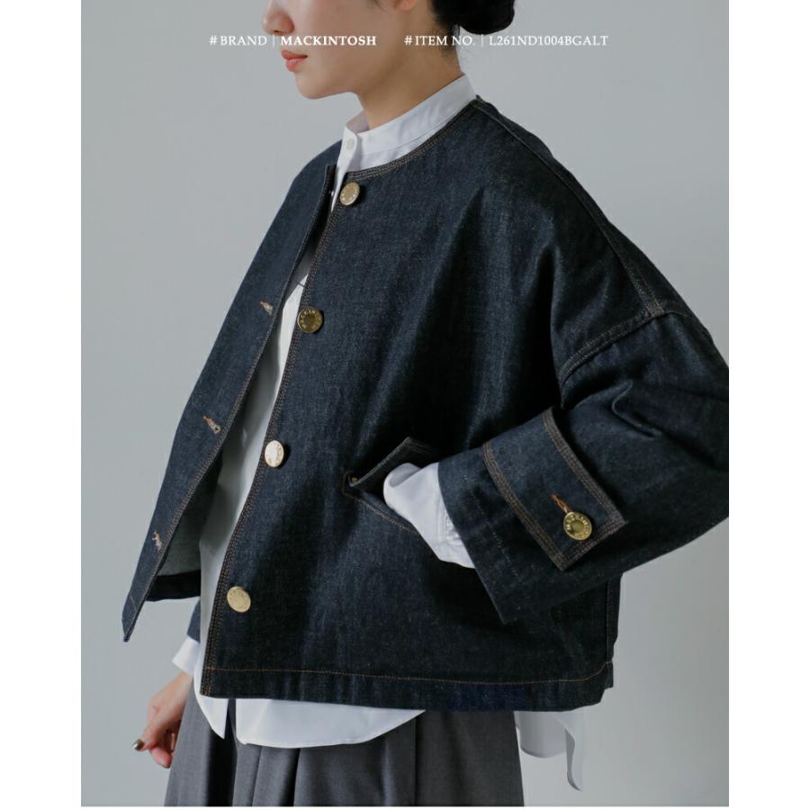 Mackintosh（マッキントッシュ） ハンビー ノーカラー ショート デニム