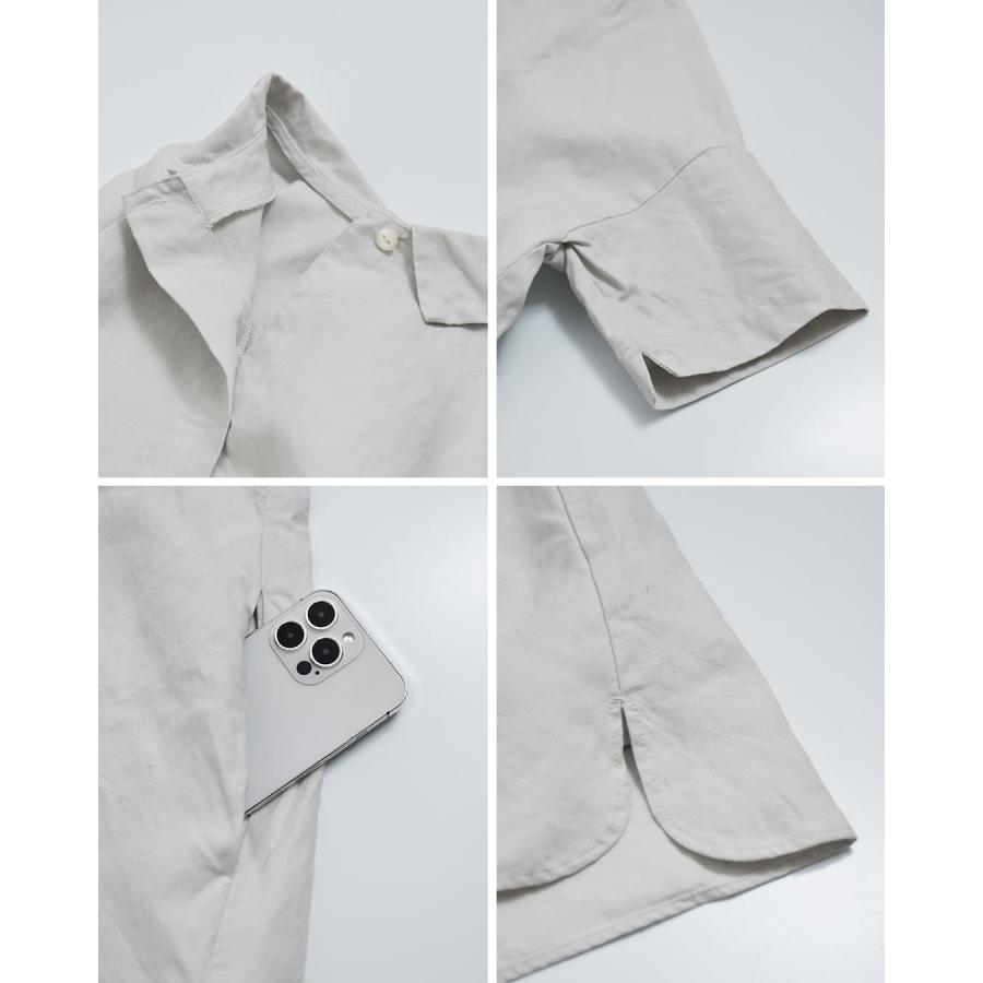 ラボレイトリー Laboratory ラミーリネン ワイド シャツ チュニック ブラウス ORDINARY WIDE SHIRT TUNIC BLOUSE la465 レディース 春夏 2026ss新作の画像