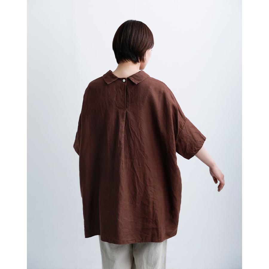 ラボレイトリー Laboratory ラミーリネン ワイド シャツ チュニック ブラウス ORDINARY WIDE SHIRT TUNIC BLOUSE la465 レディース 春夏 2026ss新作の画像