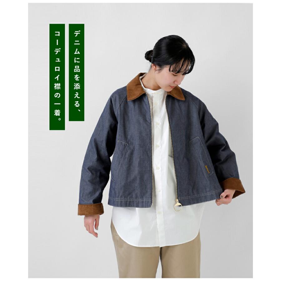 Barbour デニムカバーオール ネイビー Barbour（バブアー） フレックルトン デニム カジュアル ジャケット