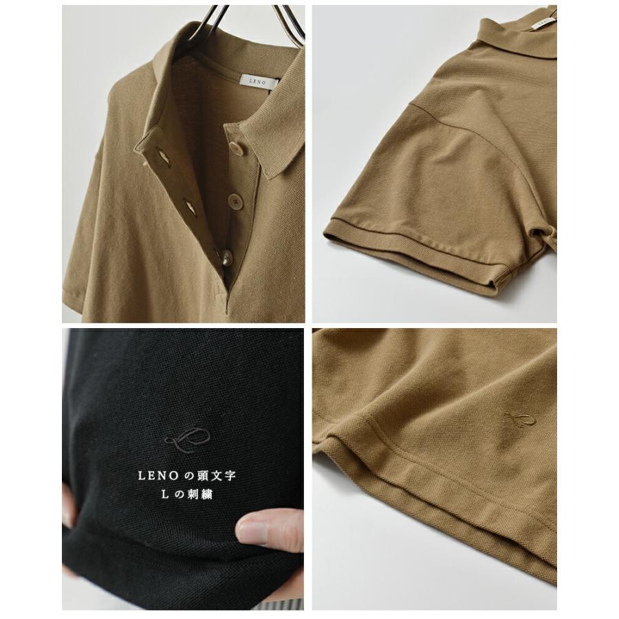 LENO リノ ハイツイストコットン 鹿の子 ポロシャツ POLO SHIRTS leno