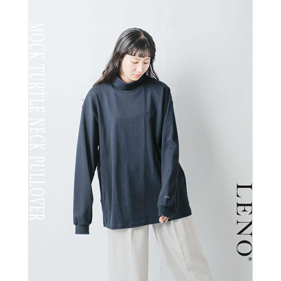 LENO リノ コットン モック タートルネック プルオーバー MOCK