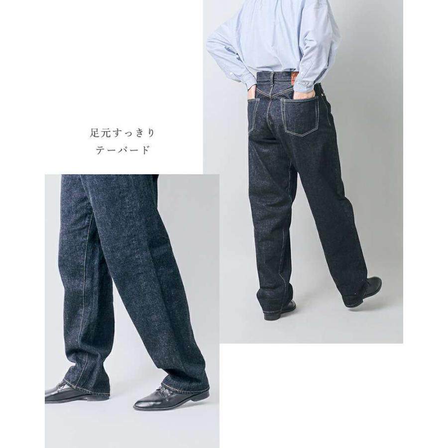 LENO リノ ルーズ テーパード デニム パンツ LOOSE TAPERED JEANS leno