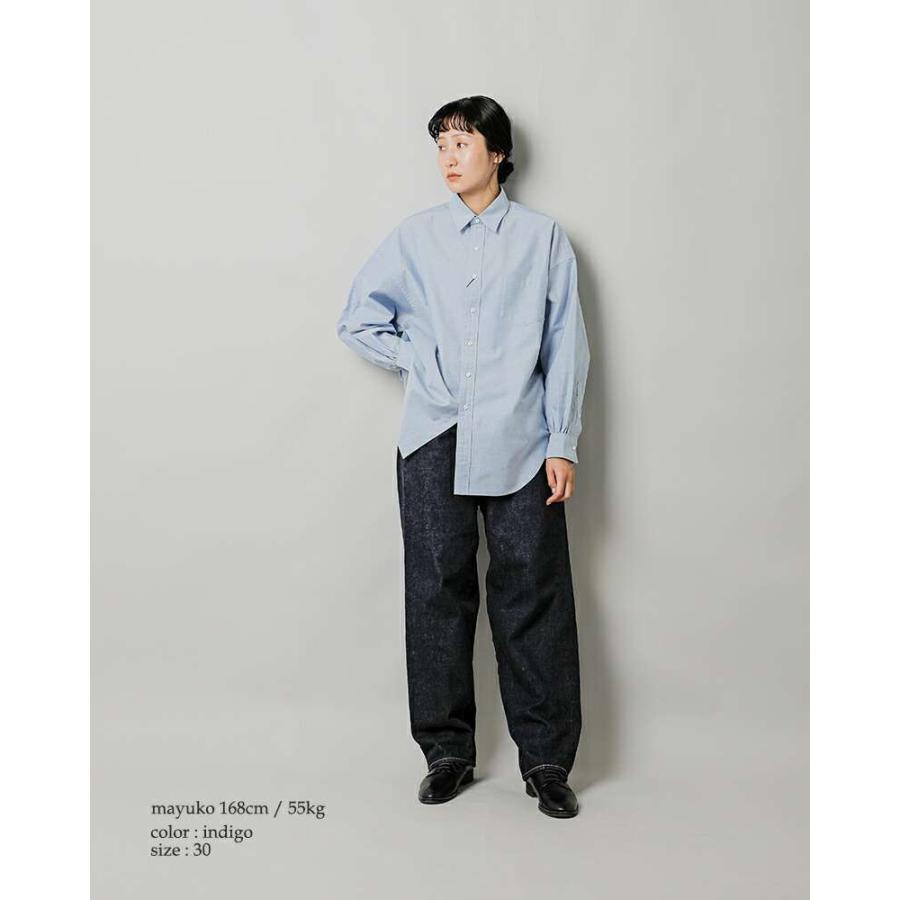 LENO / ボトム/30/コットン/BLU/H-J004F LENO リノ ルーズ テーパード デニム パンツ LOOSE TAPERED JEANS leno
