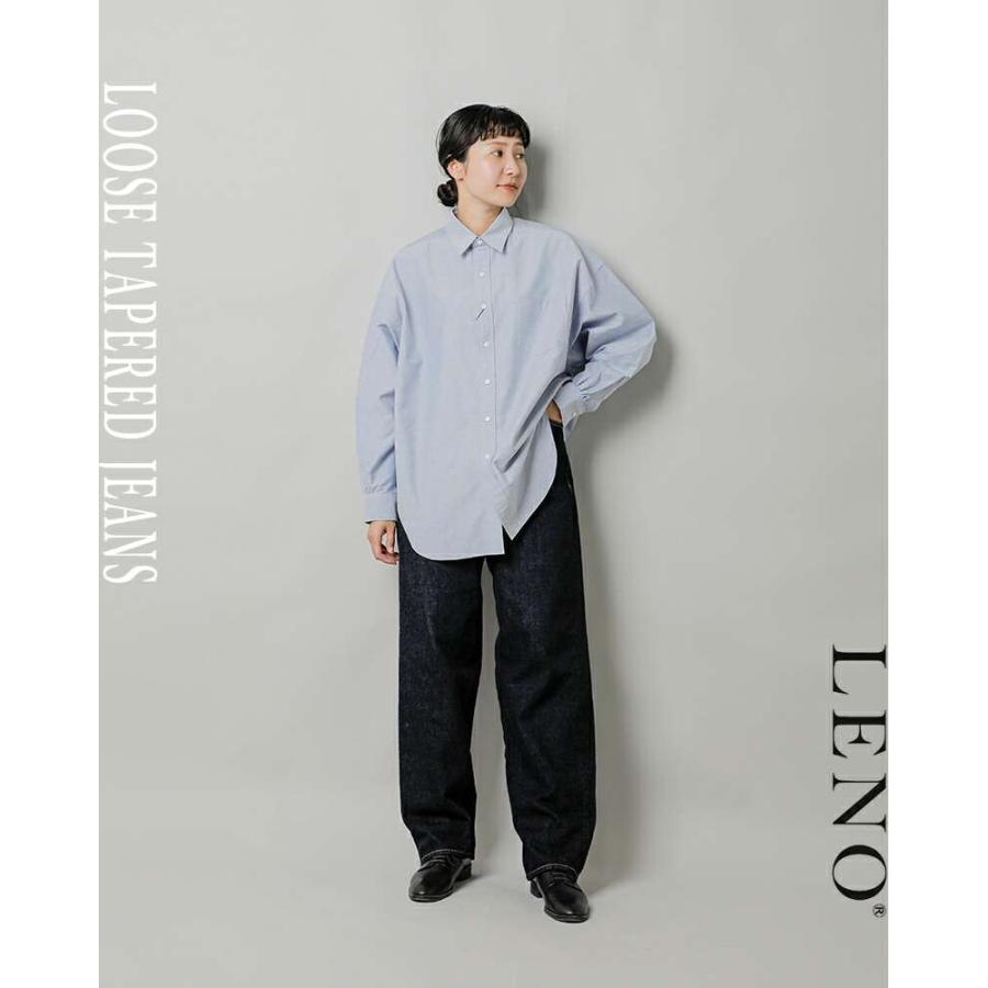 LENO リノ ルーズ テーパード デニム パンツ LOOSE TAPERED JEANS leno
