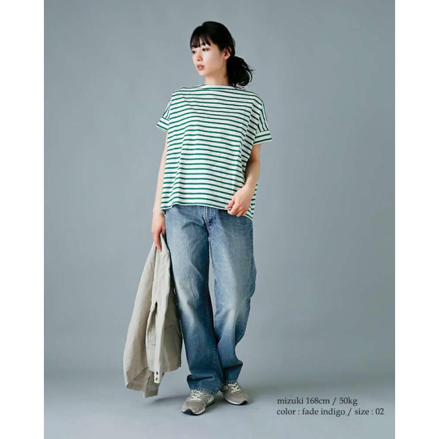 LENO リノ ハイウエストフェードウォッシュジーンズ KAY leno-j005f