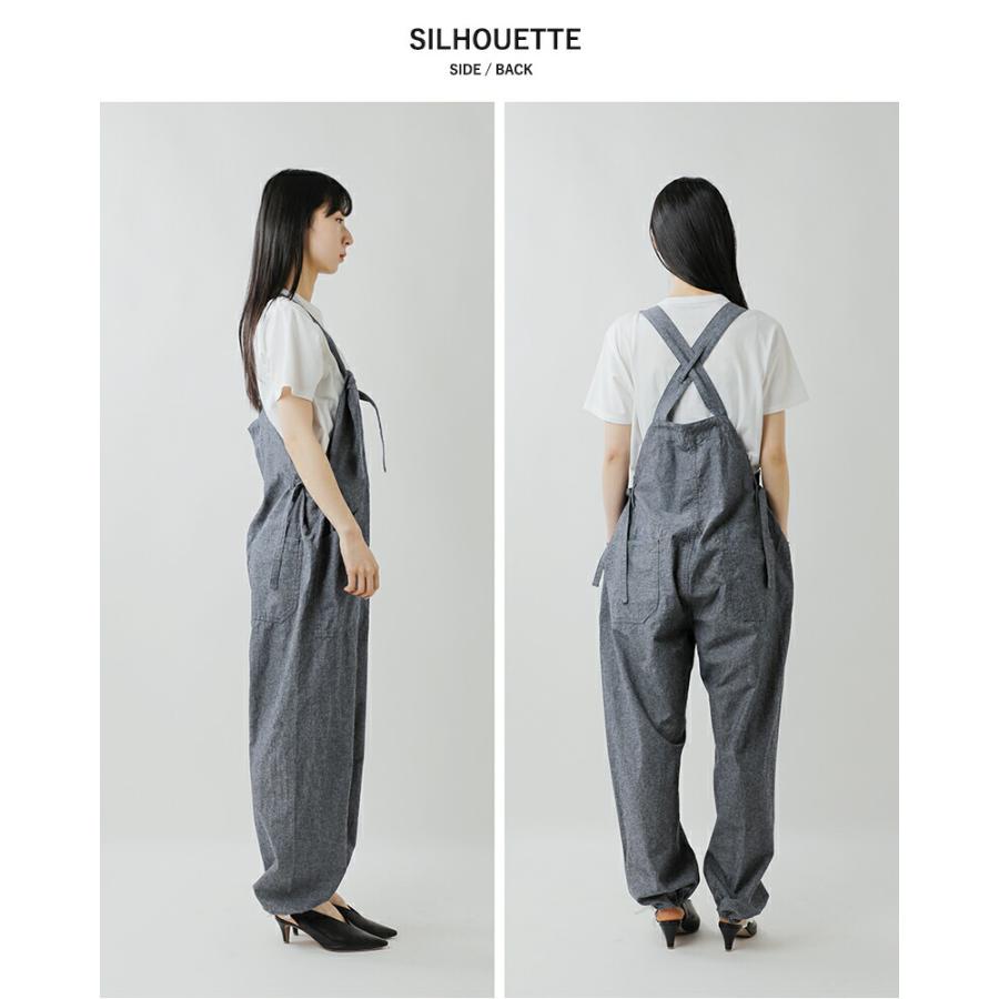 LENO リノ コットン ウエストサイドリボン サロペット SALOPETTES leno
