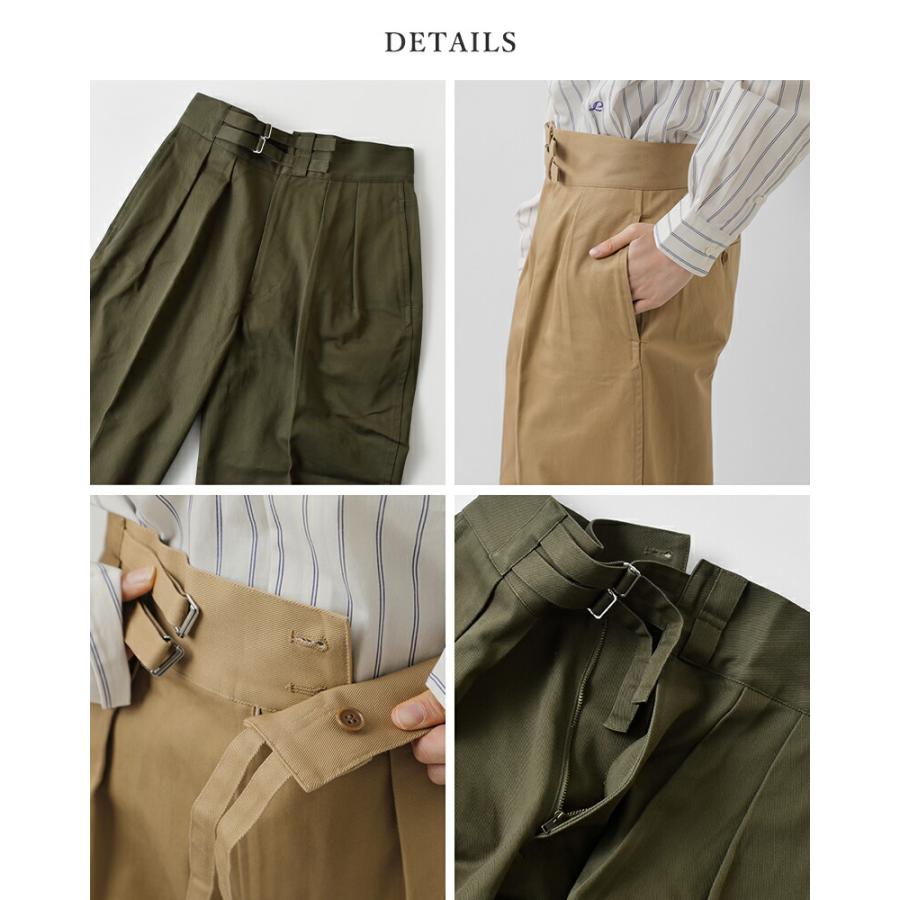 LENO リノ コットン ダブルベルト グルカパンツ DOUBLE BELTED GURKHA