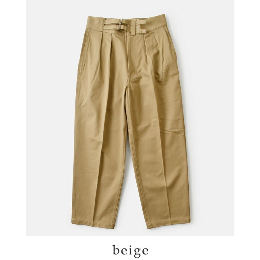LENO リノ コットン ダブルベルト グルカパンツ DOUBLE BELTED GURKHA