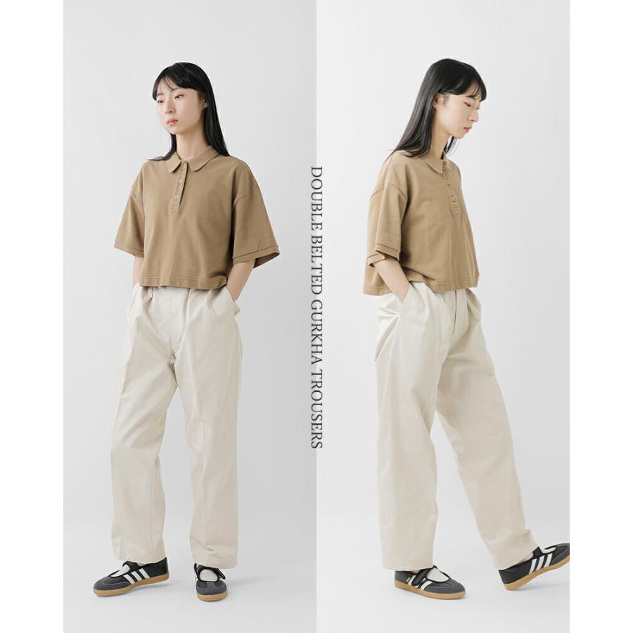 LENO リノ コットン ダブルベルト グルカパンツ DOUBLE BELTED GURKHA