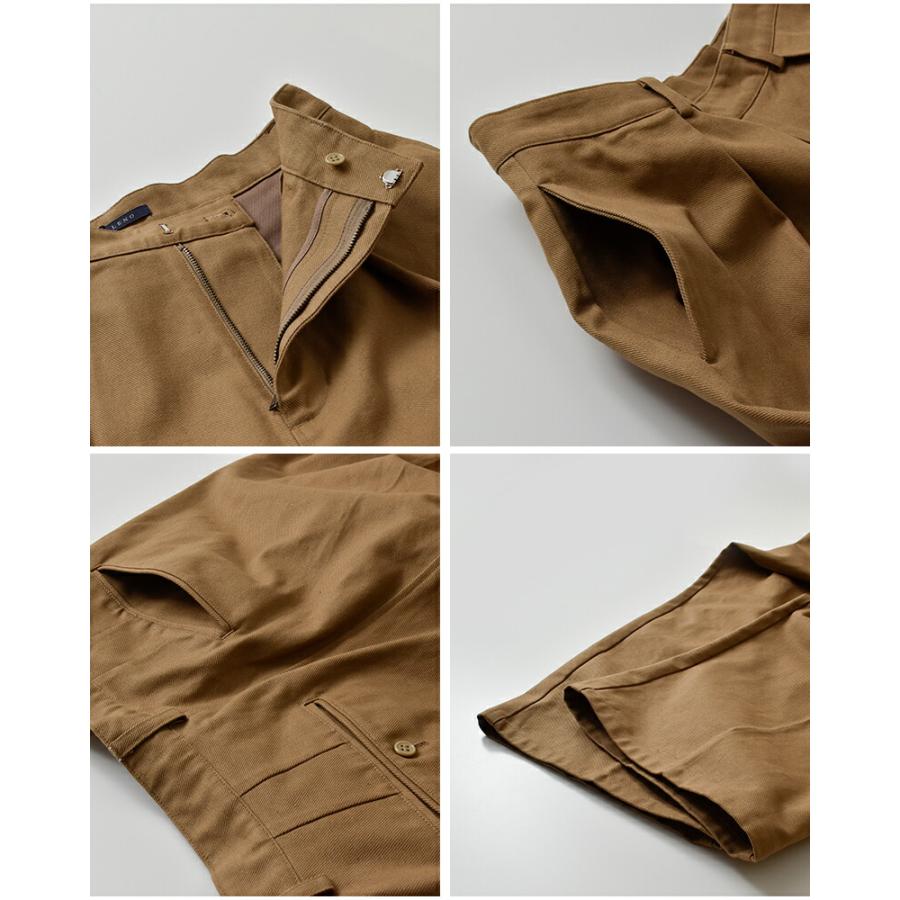 LENO リノ コットン ワンタック チノパンツ ONE FOWRAD PLEATS CHINO