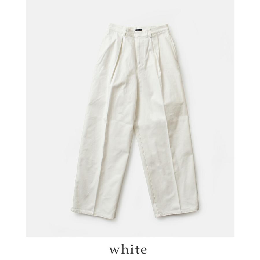 LENO リノ コットン ワンタック チノパンツ ONE FOWRAD PLEATS CHINO