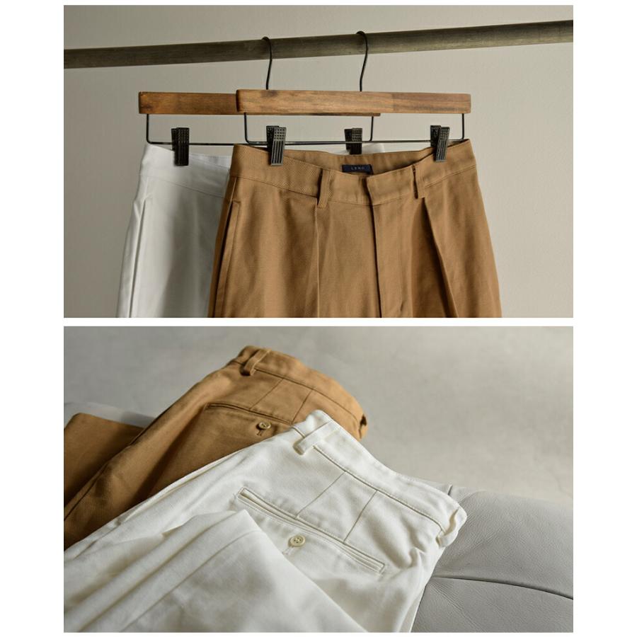 LENO リノ コットン ワンタック チノパンツ ONE FOWRAD PLEATS CHINO