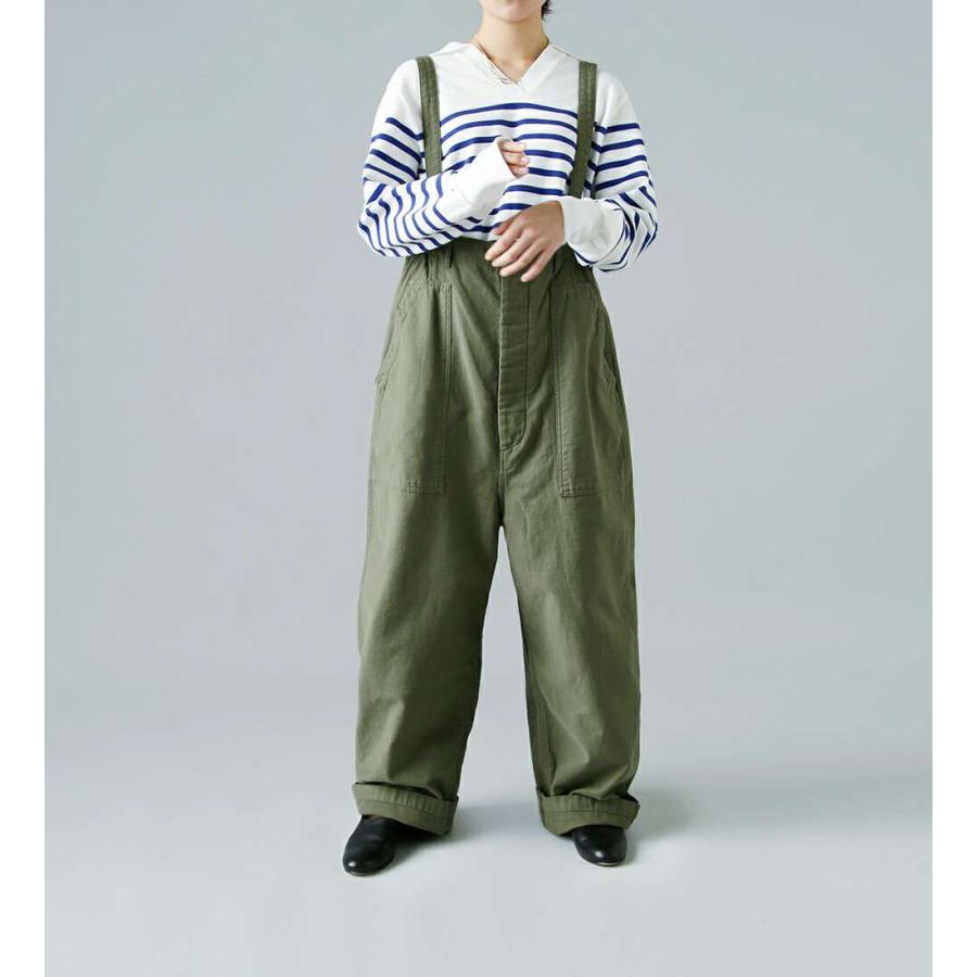 LENO リノ コットン ベイカー サロペット BAKER SALOPETTE FADE leno