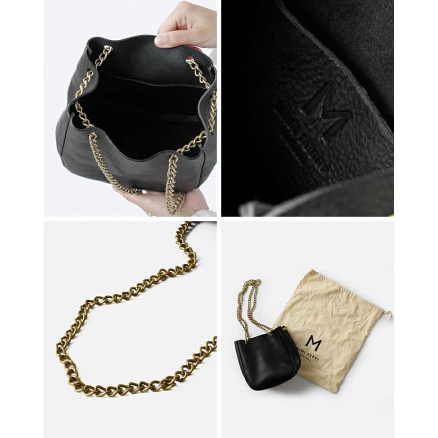 Mimi（ミミ） ソフト グレイニー ベジタブル タンニンレザー チェーン