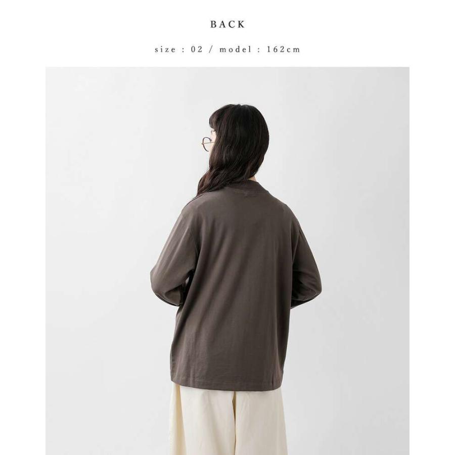 リフィル LIFiLL コットニー 天竺 モックネック ロングスリーブ T