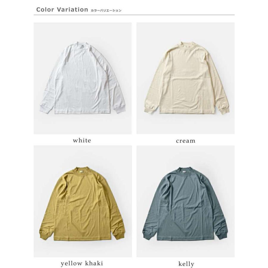 リフィル LIFiLL コットニー 天竺 モックネック ロングスリーブ T