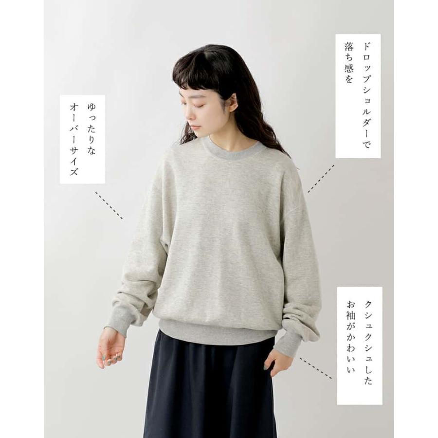 LIFiLL リフィル コットニー 吊裏毛 オーバーサイズ スウェット プルオーバー COTTONY 吊裏毛 OVERSIZED SWEAT lf008-03｜aranciato｜08