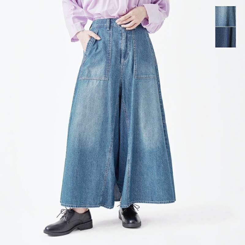 Kelen（ケレン） フロントパンツ バックスカート デニム OMALI