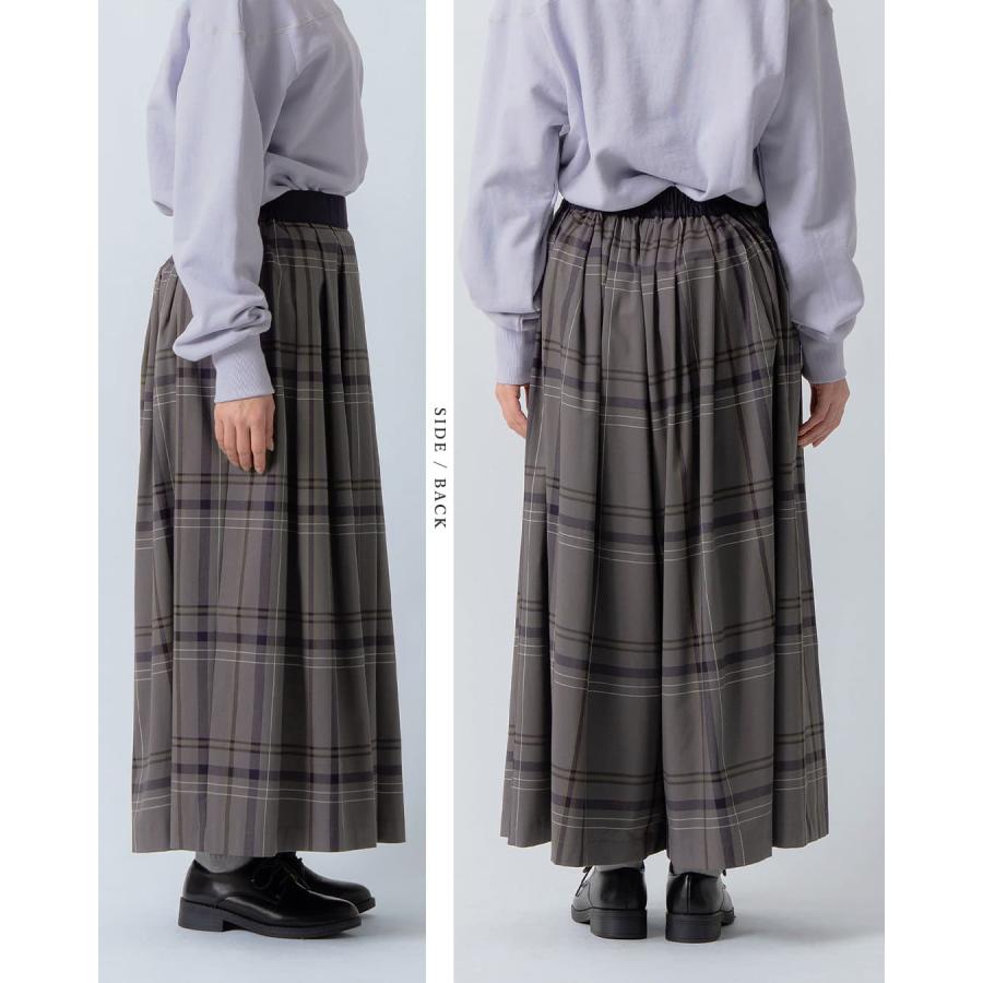 Kelen（ケレン） タックデザイン チェック柄 フレアパンツ MIERA CHECK