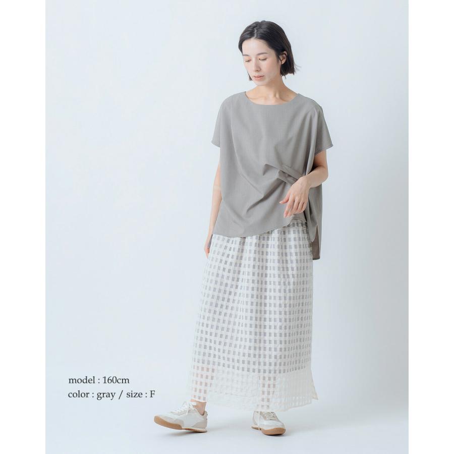 Kelen（ケレン） フレンチスリーブ タックデザイン トップス FED 