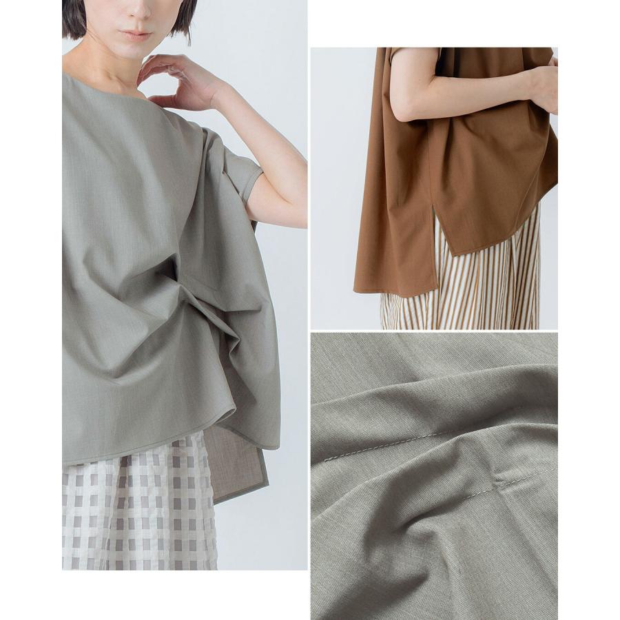 Kelen（ケレン） フレンチスリーブ タックデザイン トップス FED 
