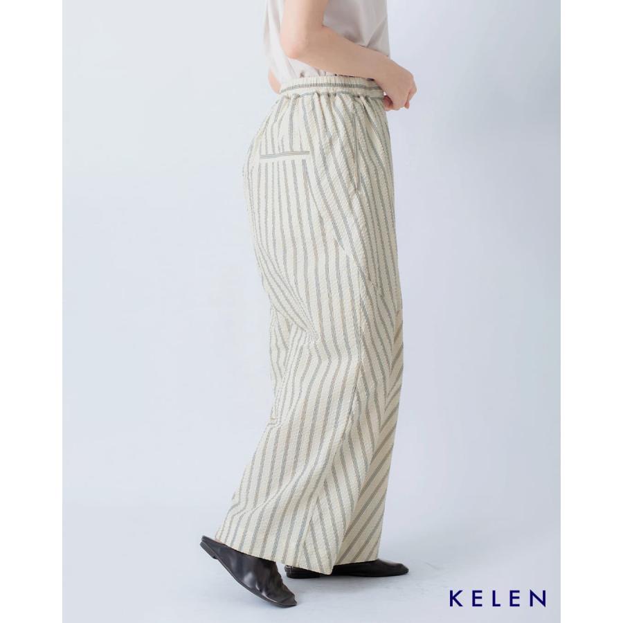 Kelen（ケレン） コットン シアーサッカーストライプ パネルデザイン