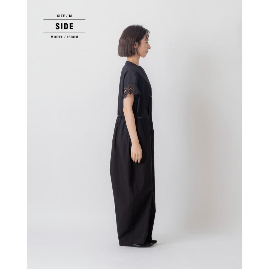 LOHEN ローヘン　ラッフルスリーブコクーンオールインワン　ブラック Kelen（ケレン） セール【30%OFF】ケレン レーススリーブ