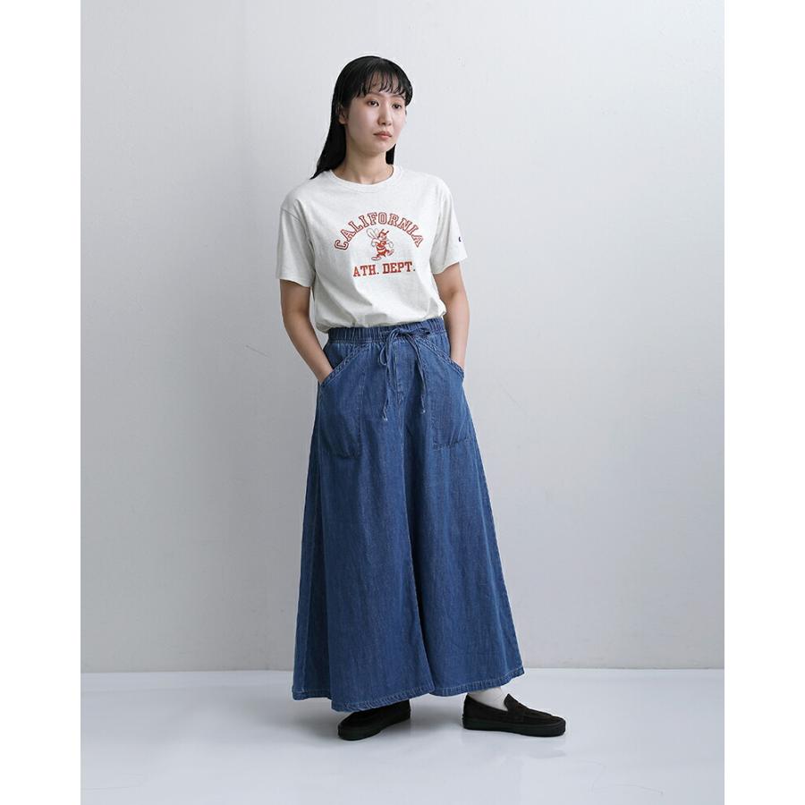 新品未使用　yukiemon スーちゃんグラム柄ネイビースカート　3L Lee（リー） イージー ロング スカート ll8036 レディース 春夏 2026ss