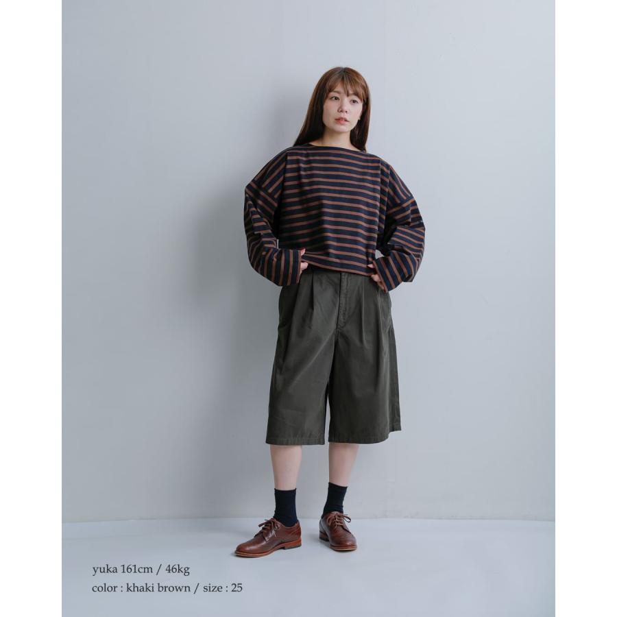 Le Minor（ルミノア） コットン 2タック バミューダパンツ M52 BERMUDA