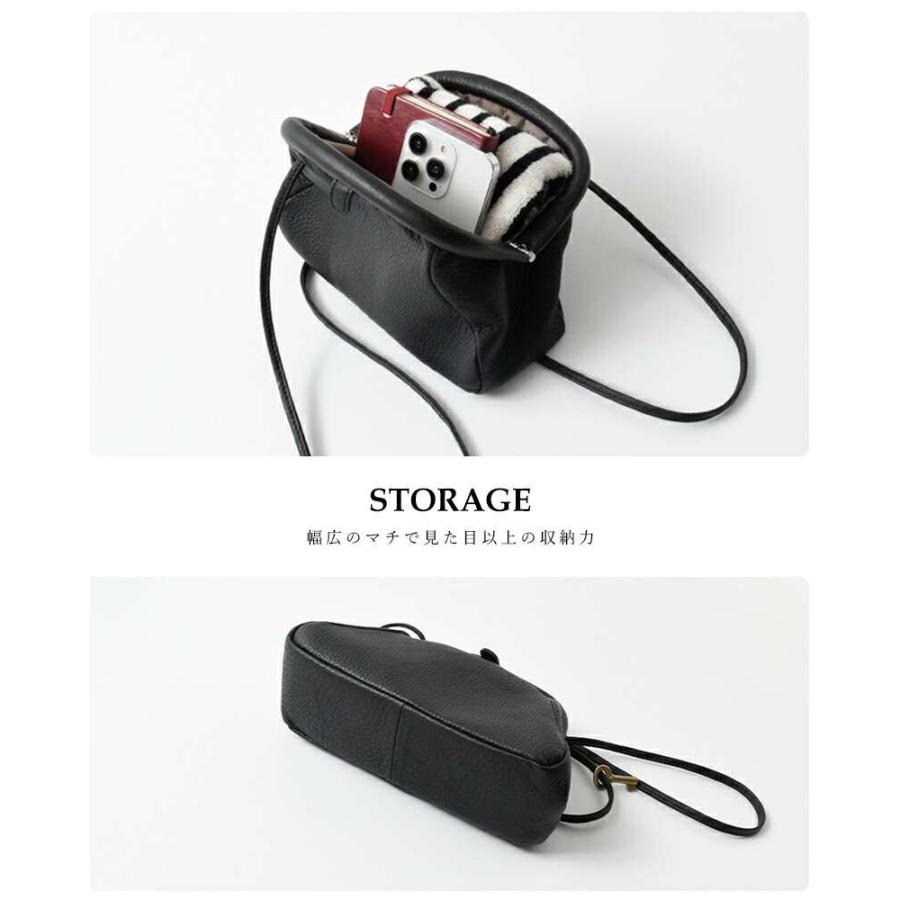 mononogu（モノノグ） カウレザー がま口 リップ ポシェット Lip