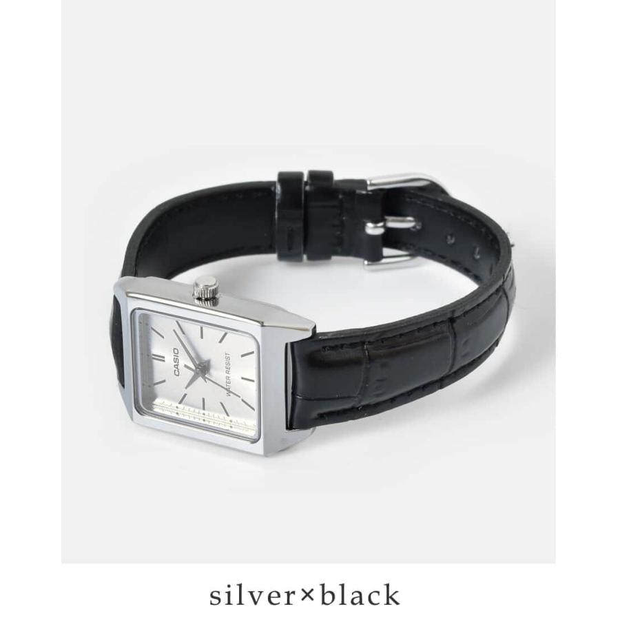 CASIO（カシオ） スクエアケースレザーベルト腕時計 ltp-v007l