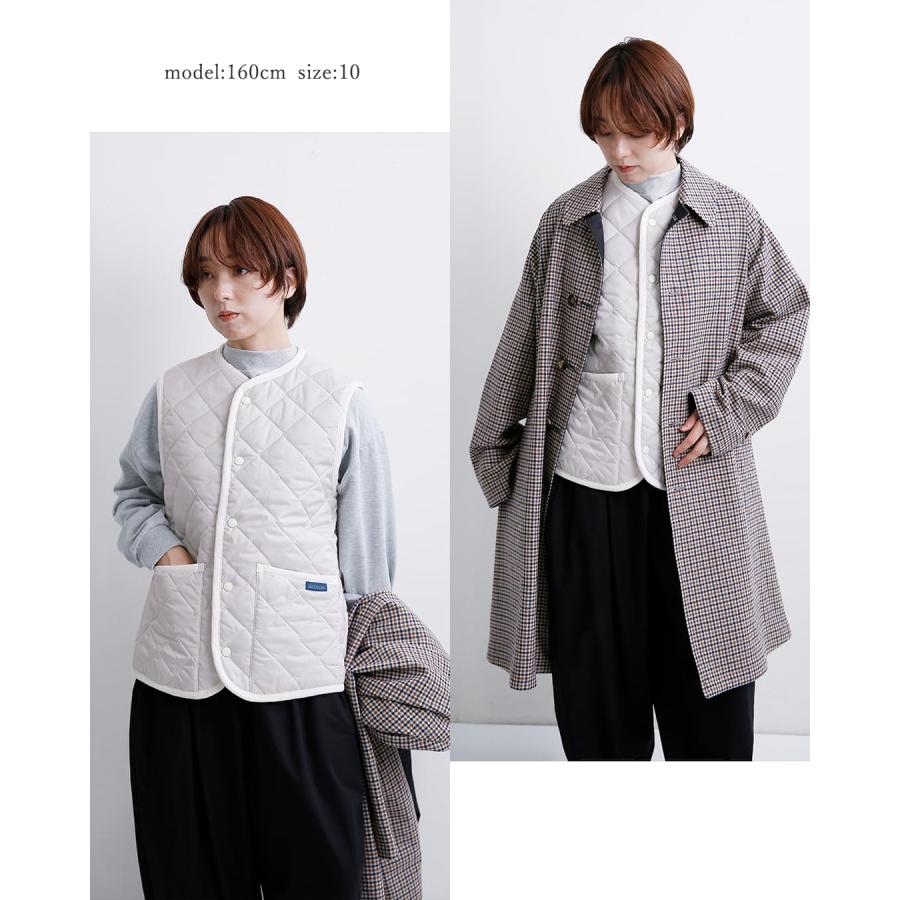 LAVENHAM（ラベンハム） コクーン ソーンハム キルティング ノーカラー