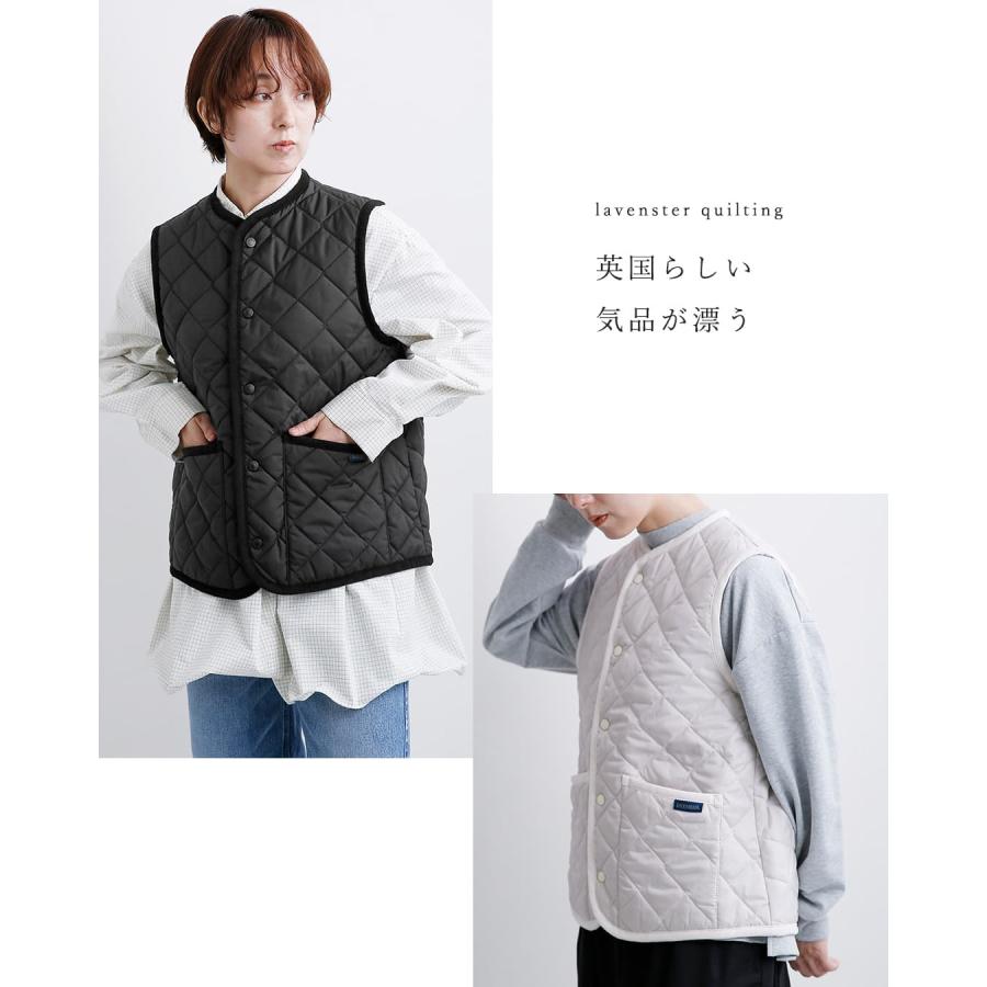 LAVENHAM（ラベンハム） コクーン ソーンハム キルティング ノーカラー