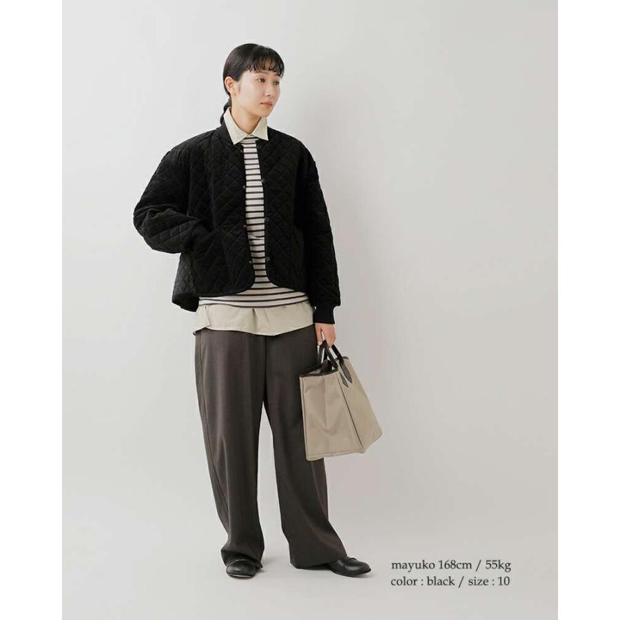 LAVENHAM（ラベンハム） ベルベット キルティング パネル ボンバー